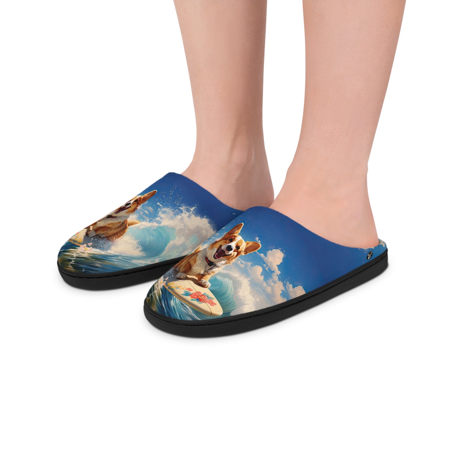 Cowabunga Corgi Women's Slippers