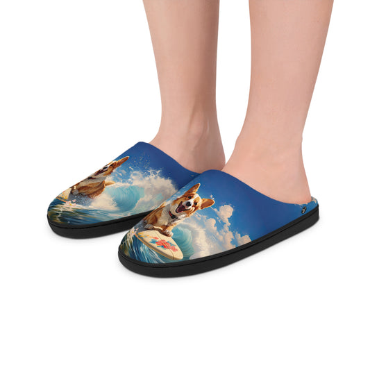 Cowabunga Corgi Women's Slippers