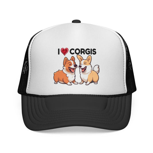 Casquette Trucker J'adore les Corgis