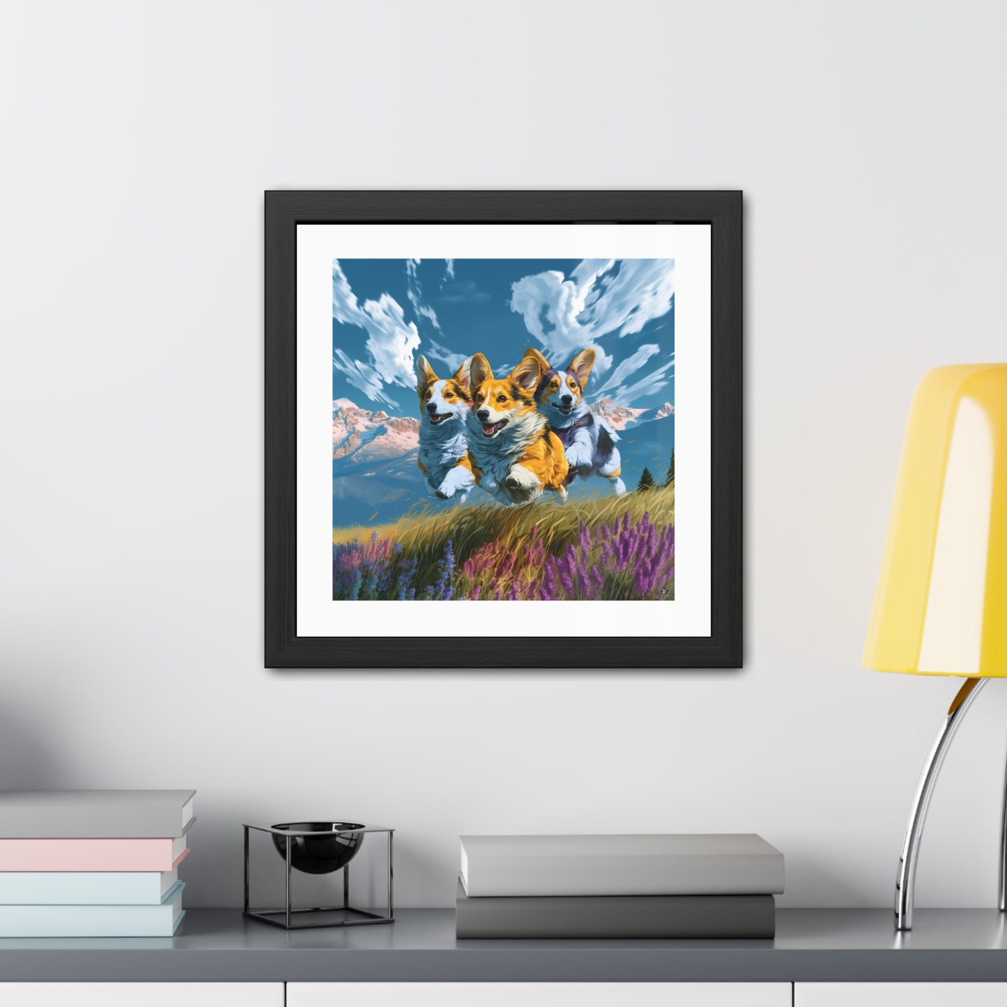 Corgi Racers Framed Print
