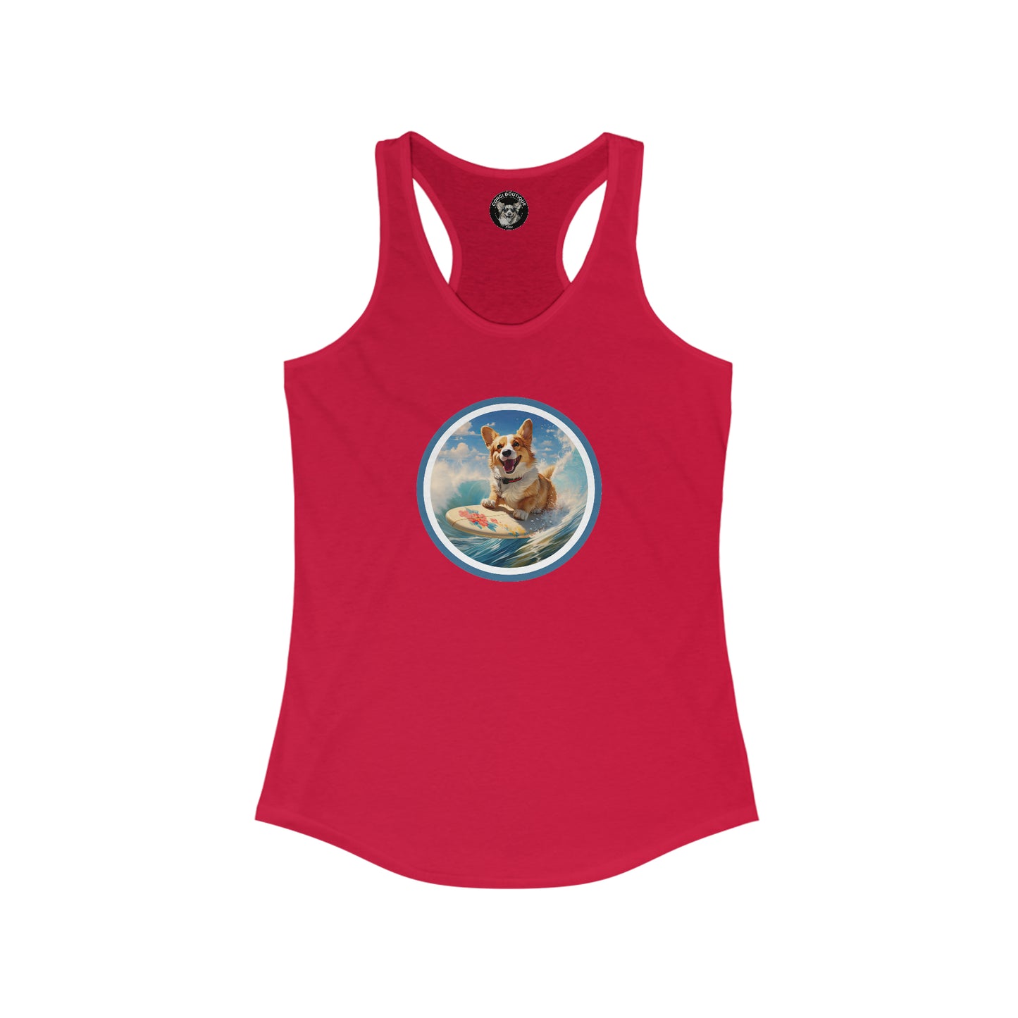 Cowabunga Corgi - Racerback Tank