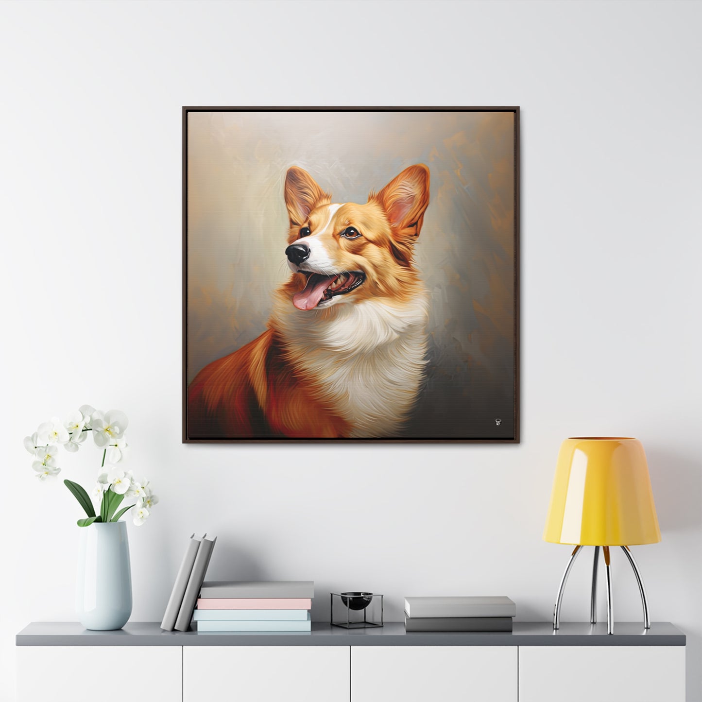 Pembroke Portrait - Framed on Canvas