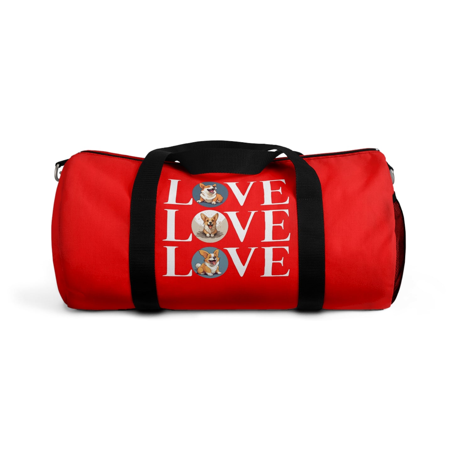 Corgi Love Duffel Bag - Fun Red Corgi Travel Gym Bag