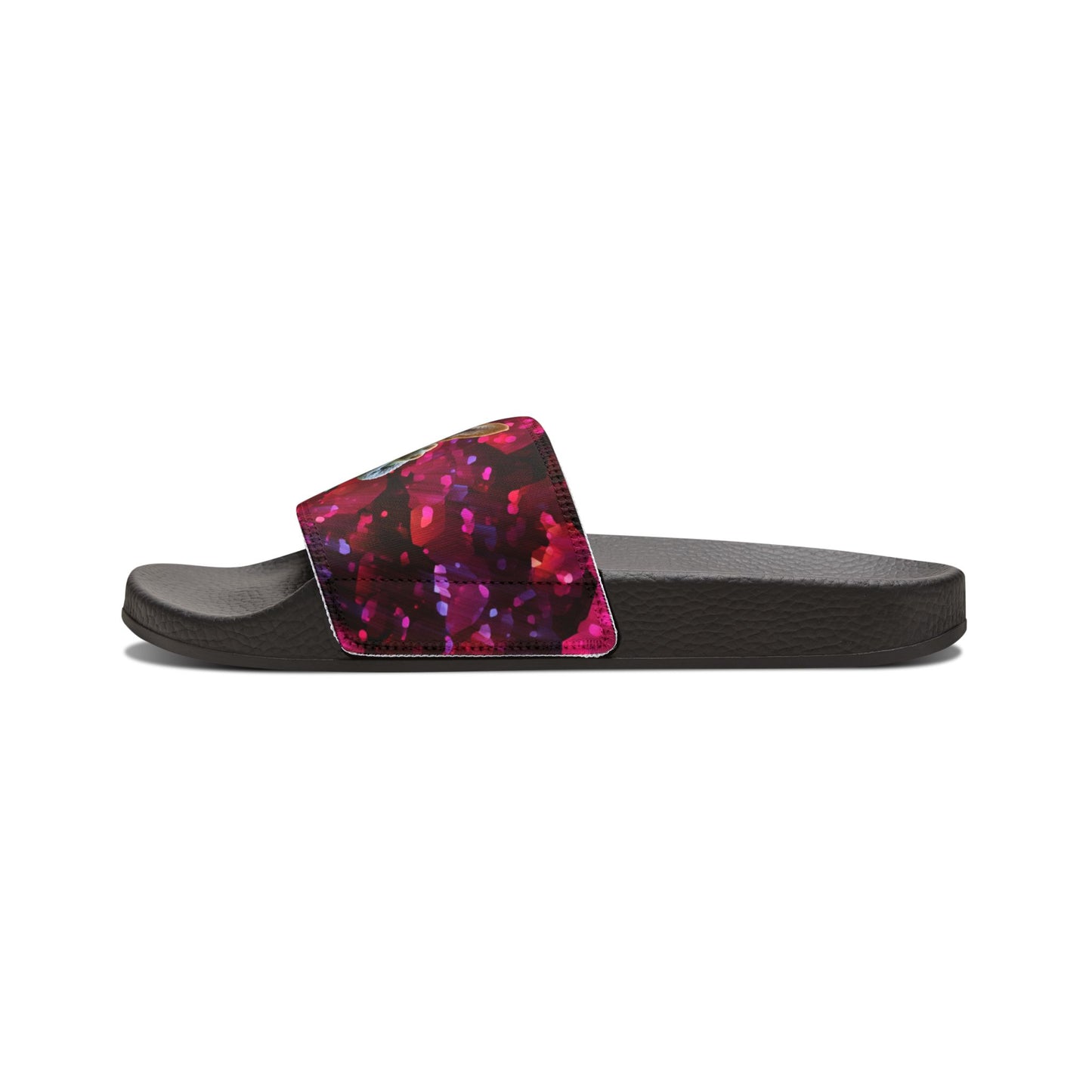 Baby Corgi Space Glitter Women's Casual Slide Sandals - May the Corgi Be With You