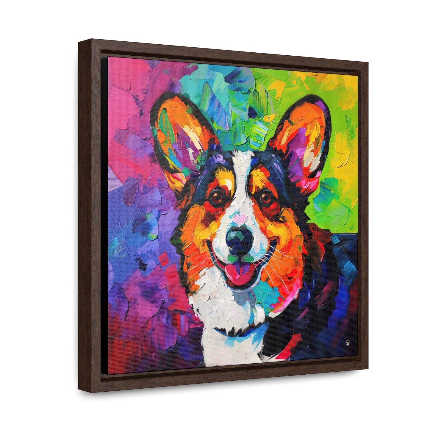 Colorful Cardigan - Framed on Canvas