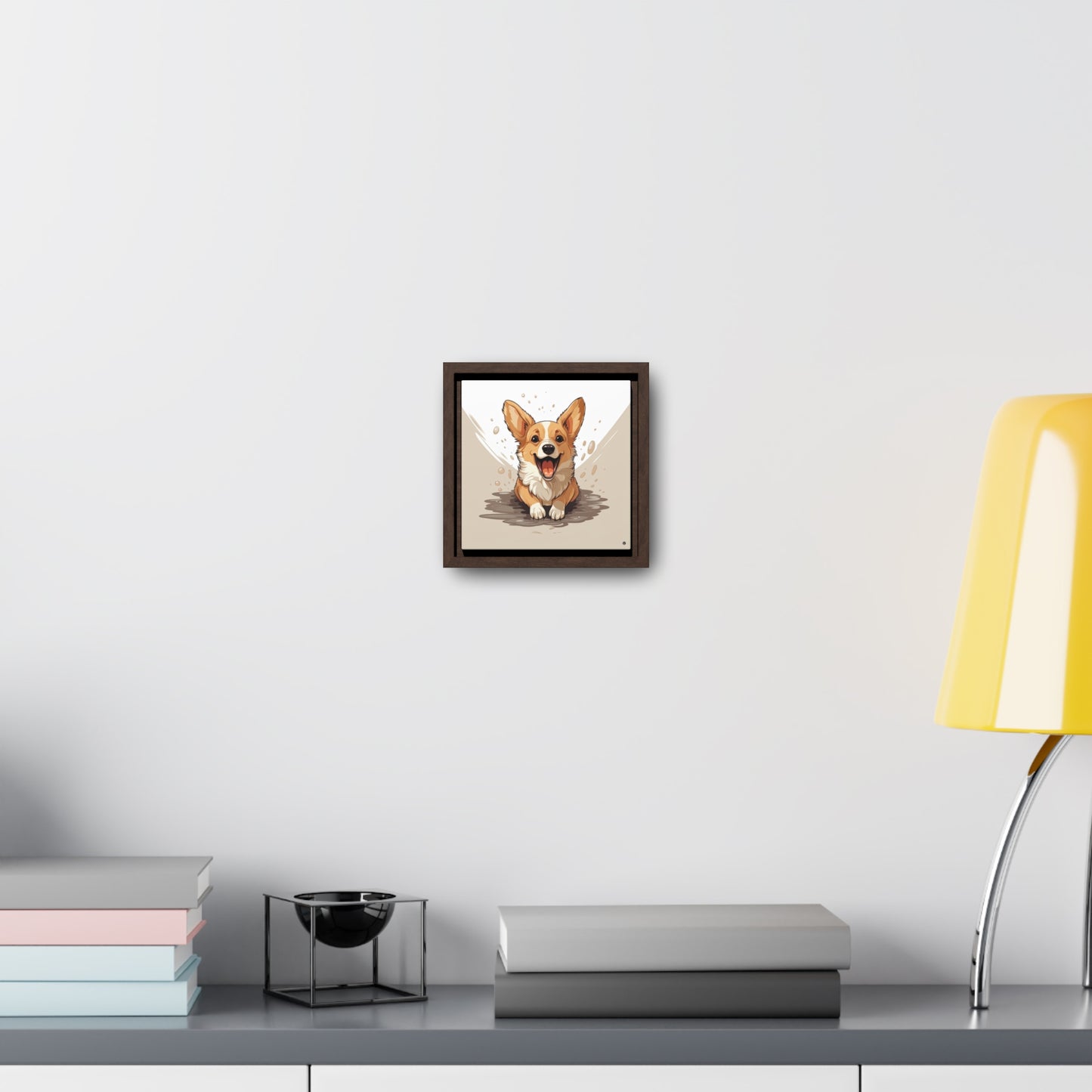 Corgi Cuteness - Framed on Canvas