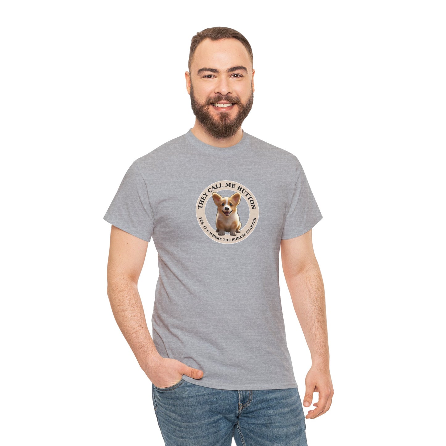 Cute as a Button - Unisex Heavy Cotton Tee