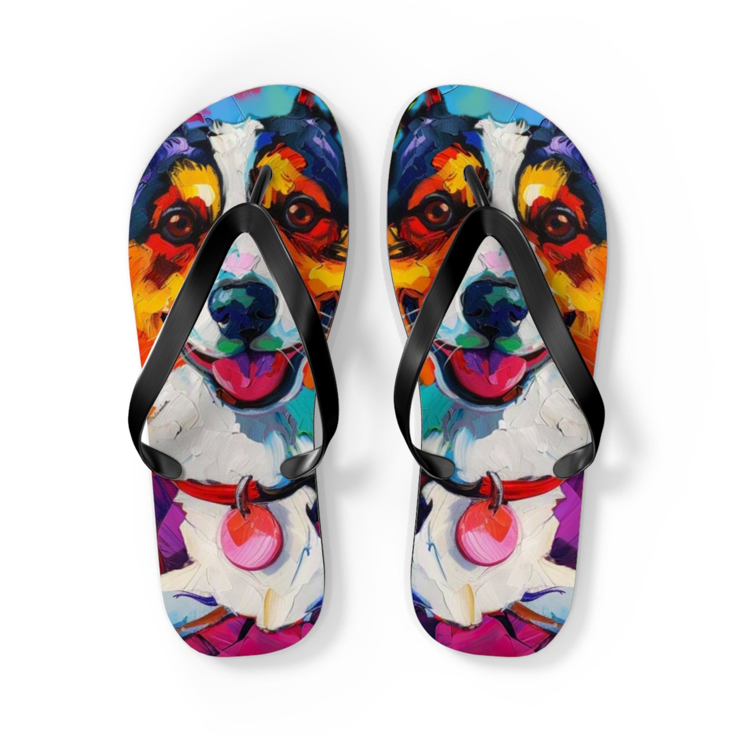 Color Me Corgi Flip-Flops