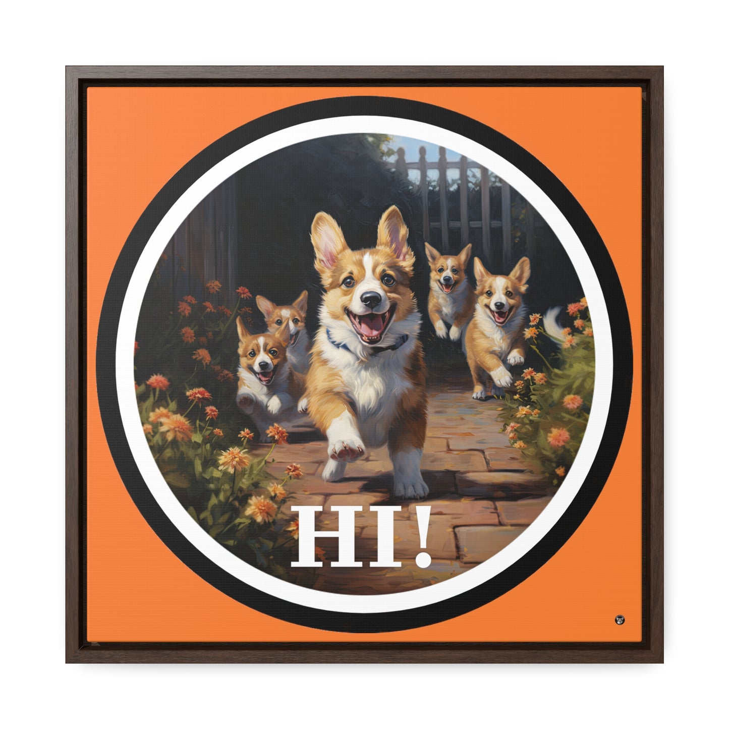Hi! - Framed on Canvas