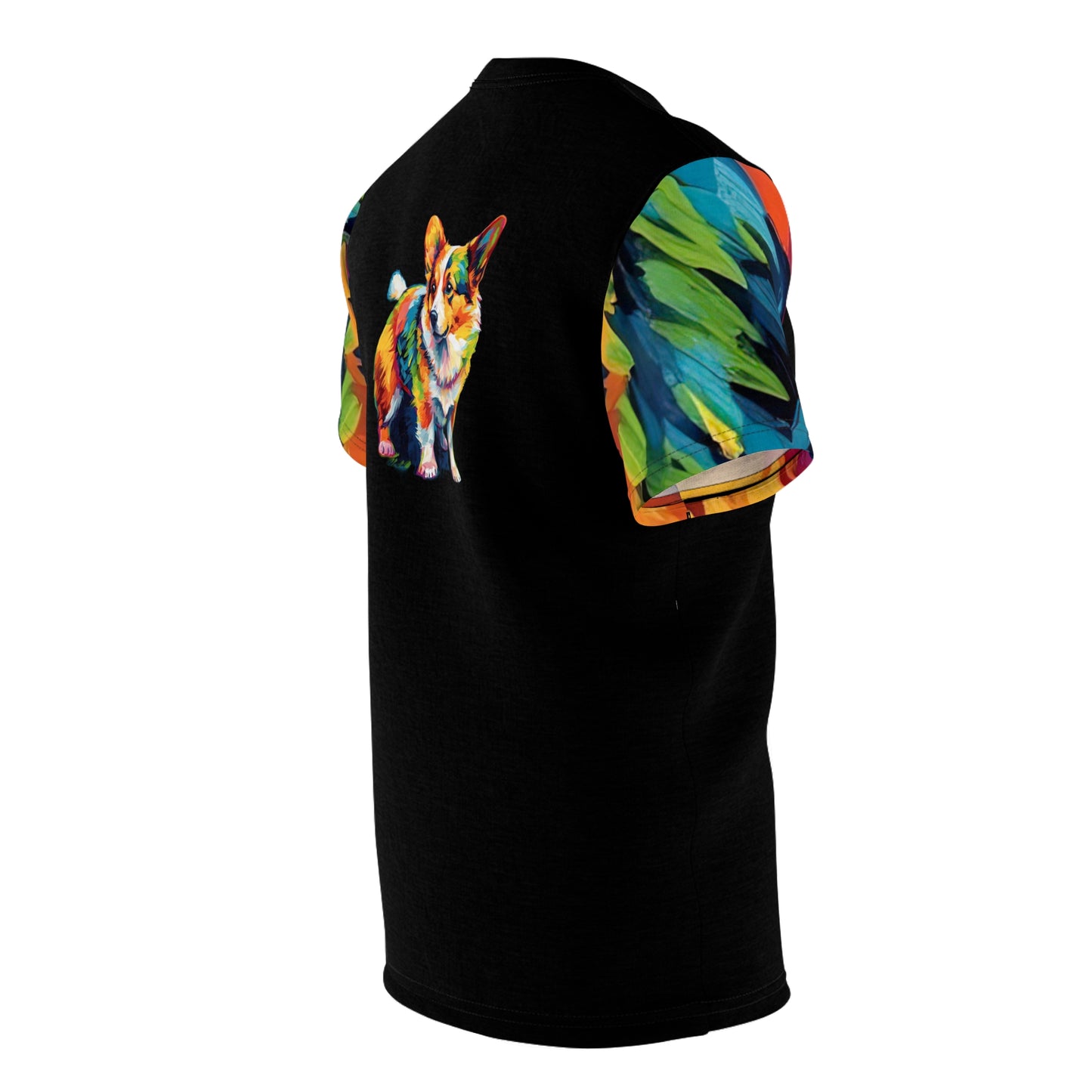 Corgi Pop-Art Bold Fashion Tee — Painted Colorful Corgi Shirt
