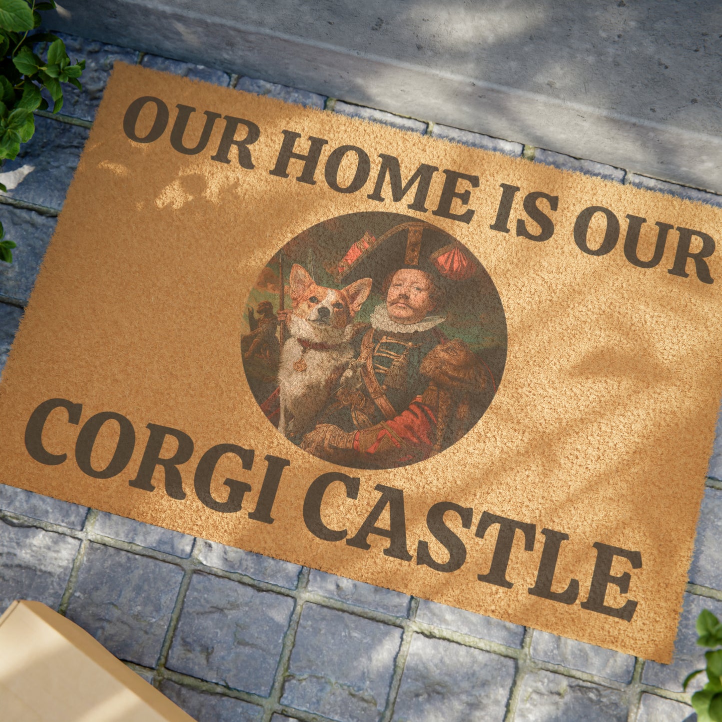 Our Home is our Corgi Castle - Doormat