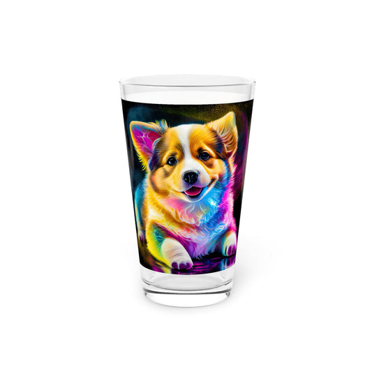 Colorful Corgi - Pint Glass