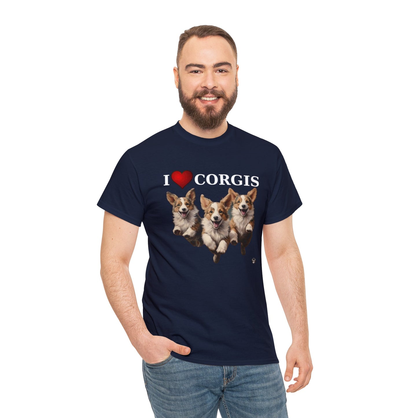 I Heart Corgis - Unisex Heavy Cotton Tee