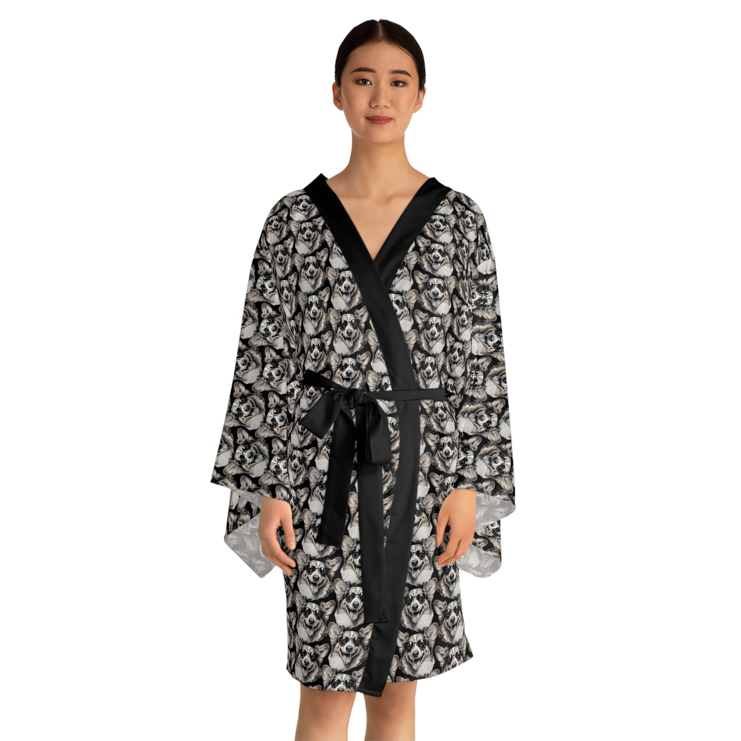 Corgi Cool Kimono Robe