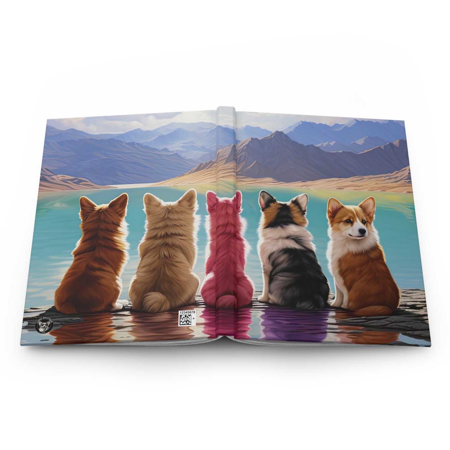 Corgi Lake - Hardcover Journal
