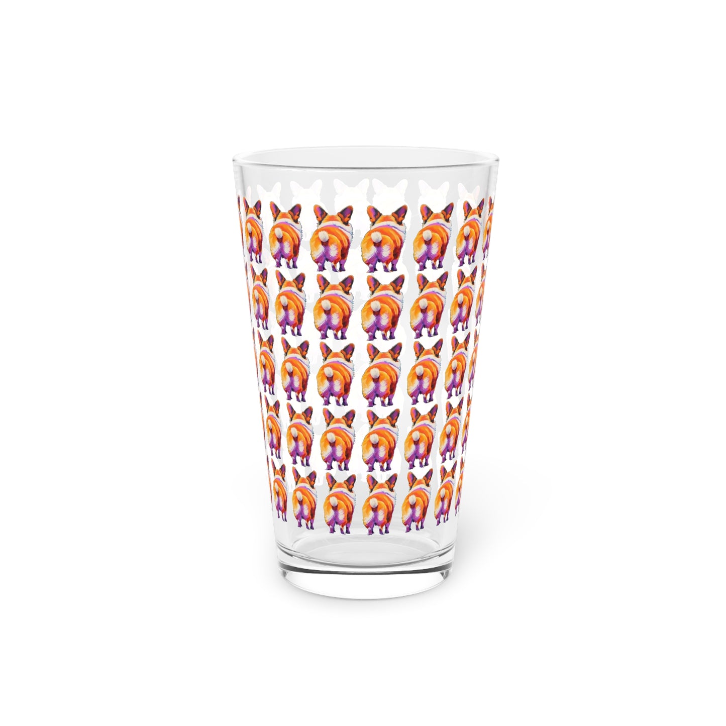 Corgi Butt Mosaic - Pint Glass