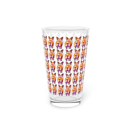 Corgi Butt Mosaic - Pint Glass