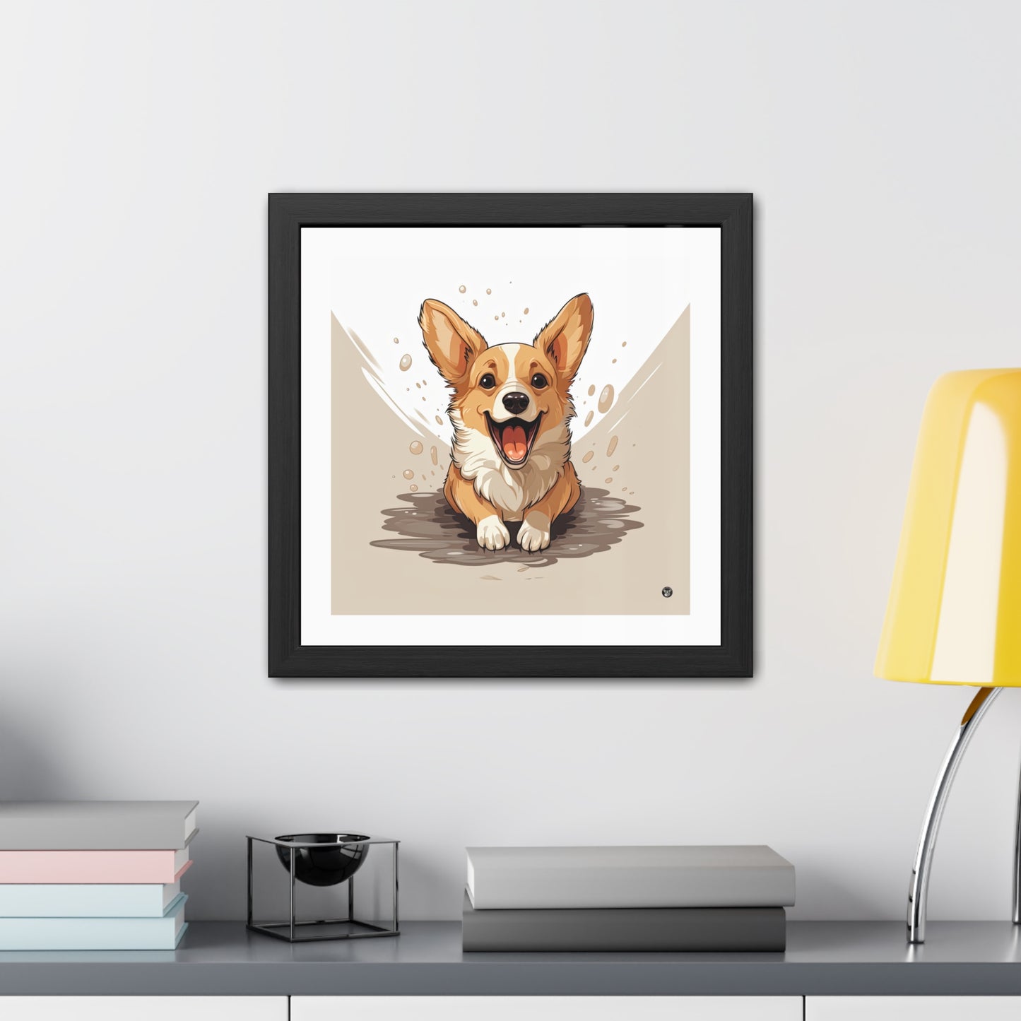 Impression encadrée : Mignonnerie de Corgi