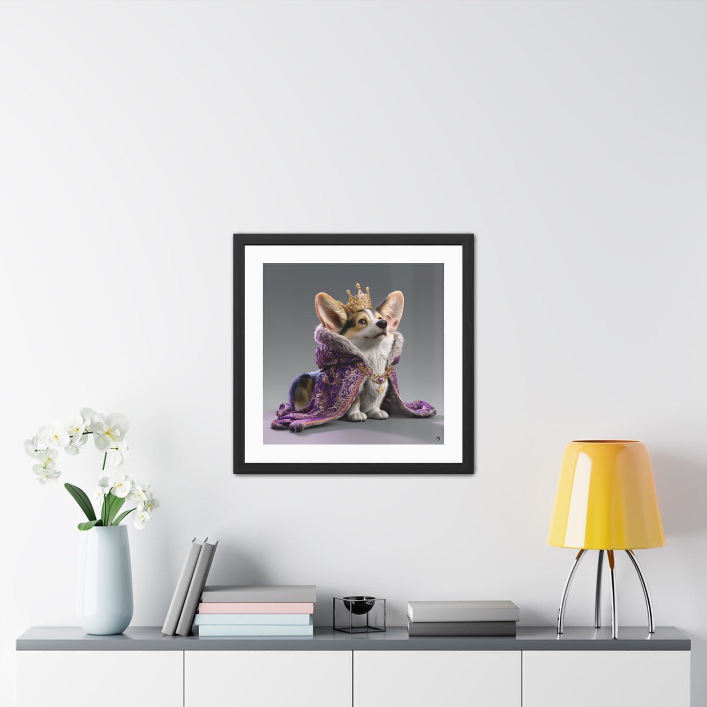 King Pup Framed Print