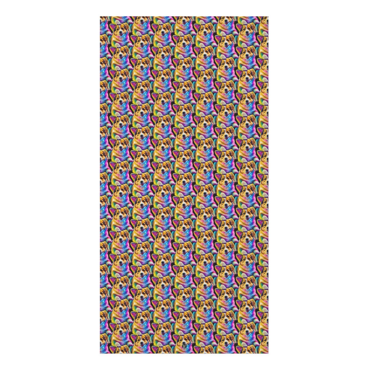 Colorful Corgi Mosaic - Bath Towel