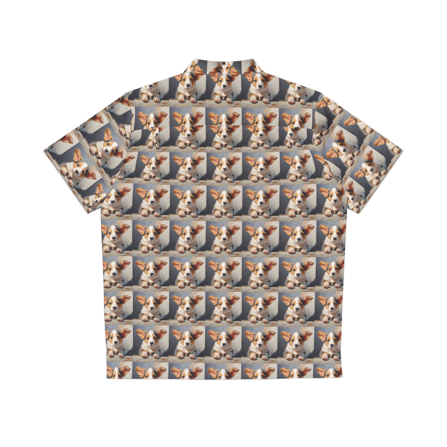 Puppy Portrait Hawaiian Shirt