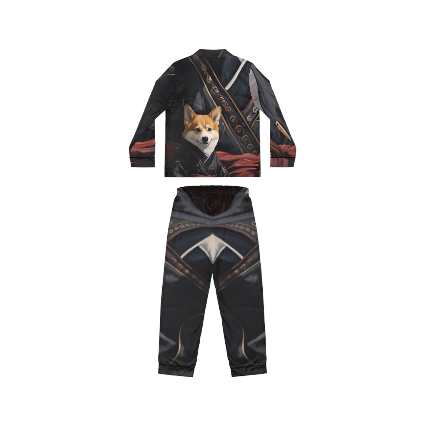 Pyjama soyeux Corgi Ninja