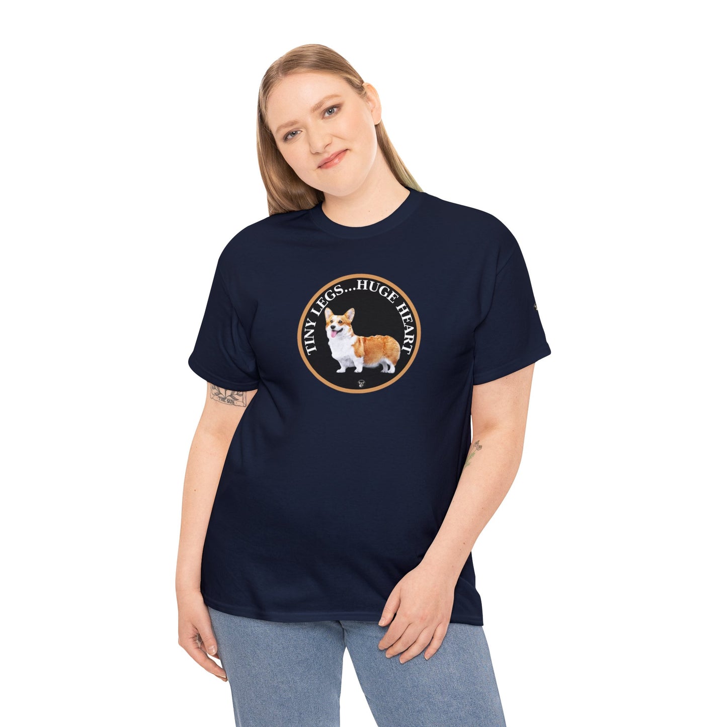 Tiny Legs...Huge Heart - Unisex Heavy Cotton Tee