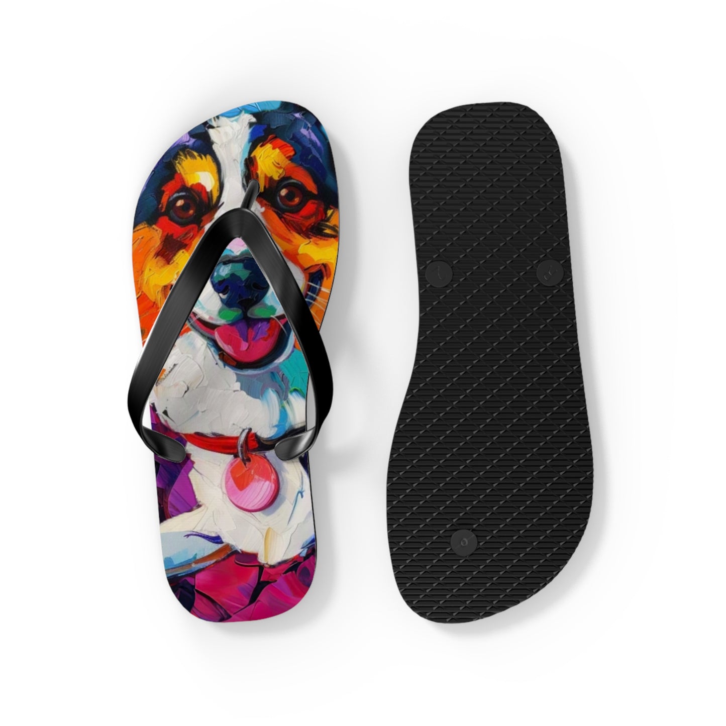 Color Me Corgi Flip-Flops