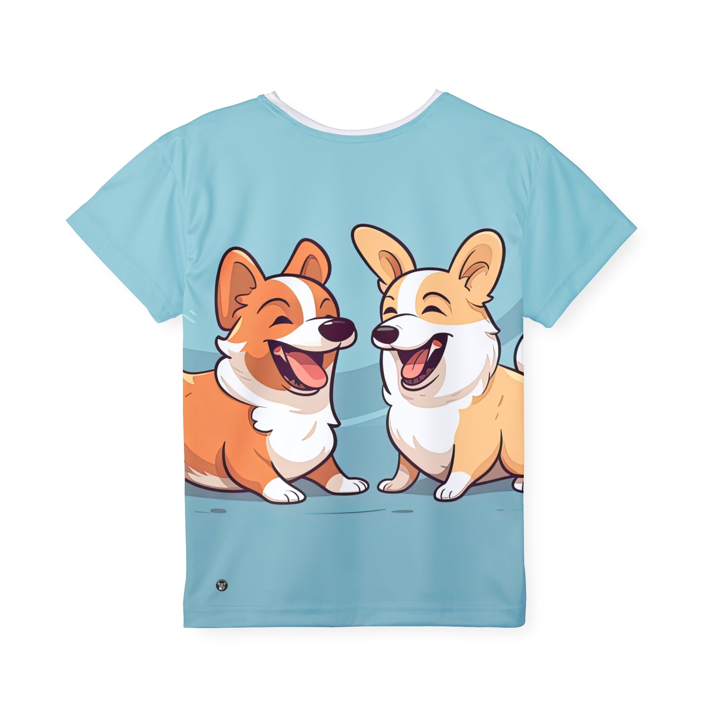 T-shirt de sport Corgi Couple pour enfant