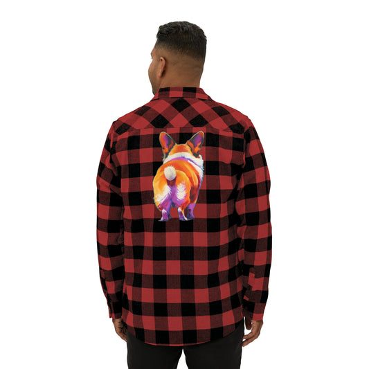 Corgi Butt - Flannel Shirt