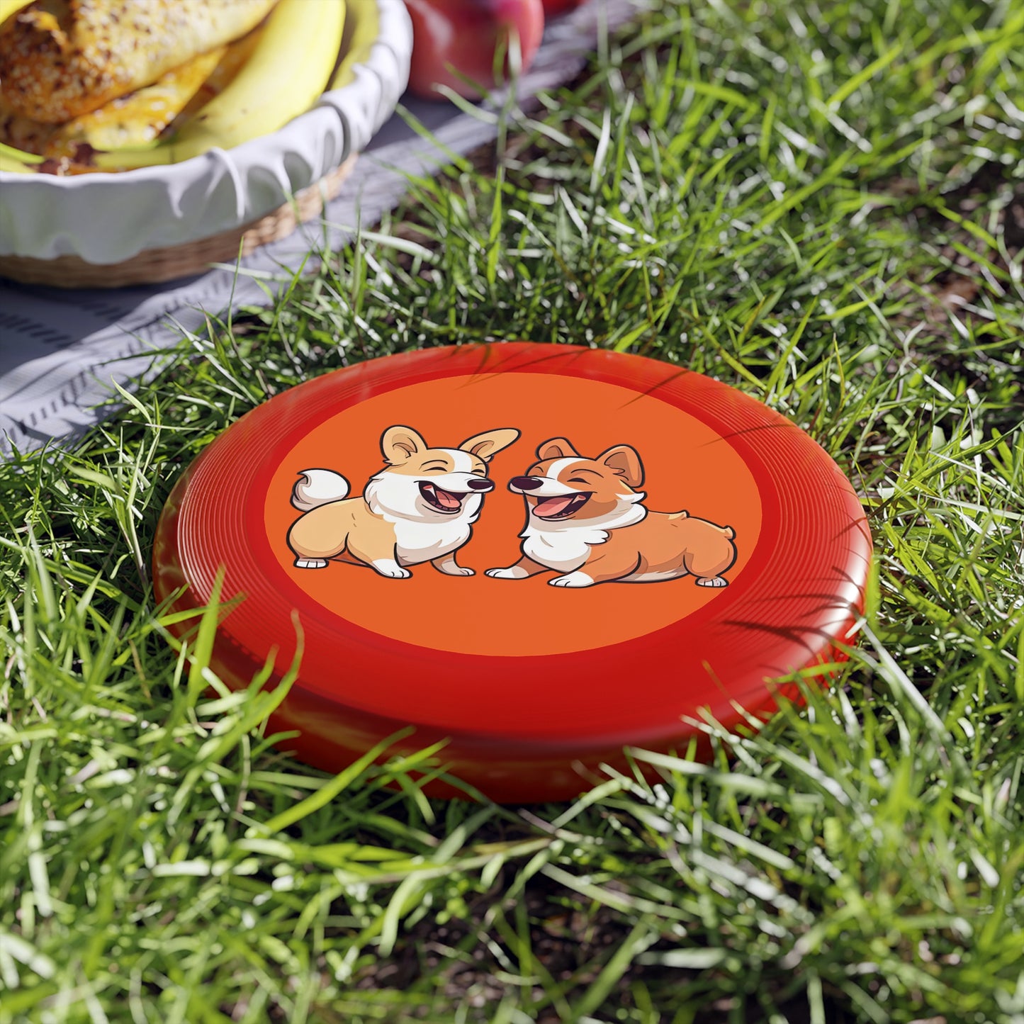 Corgi Couple - Wham-O Frisbee