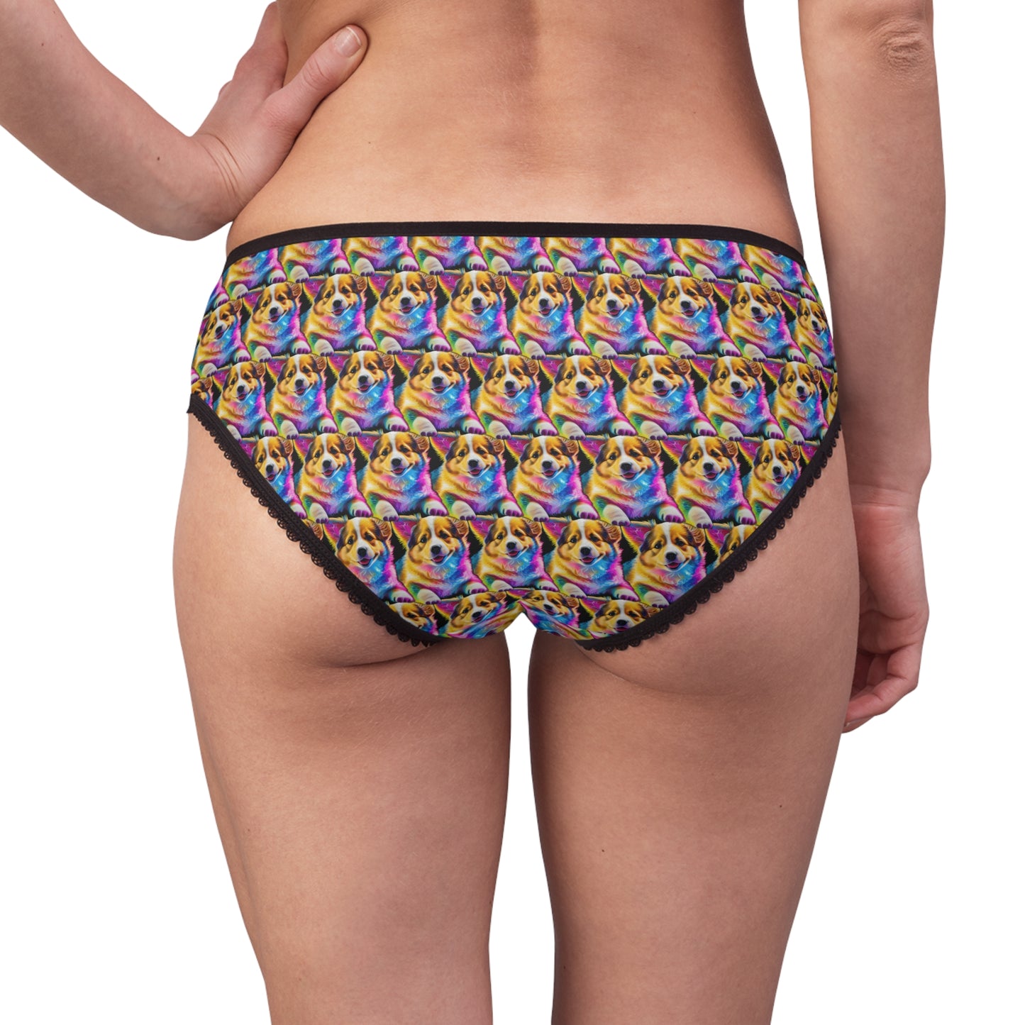 Colorful Corgi Mosaic Panties