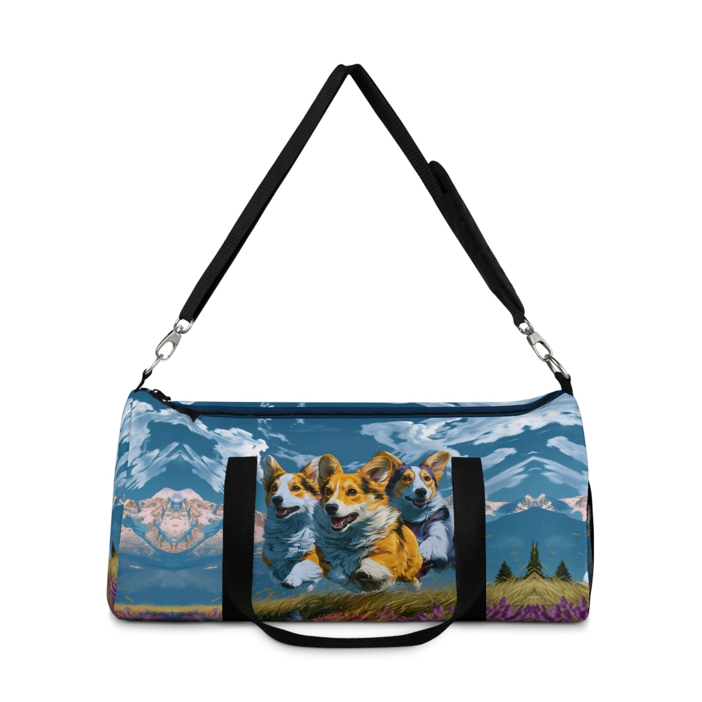 Corgi Racers Running Duffel Bag - Corgi Racing Travel Gym Bag