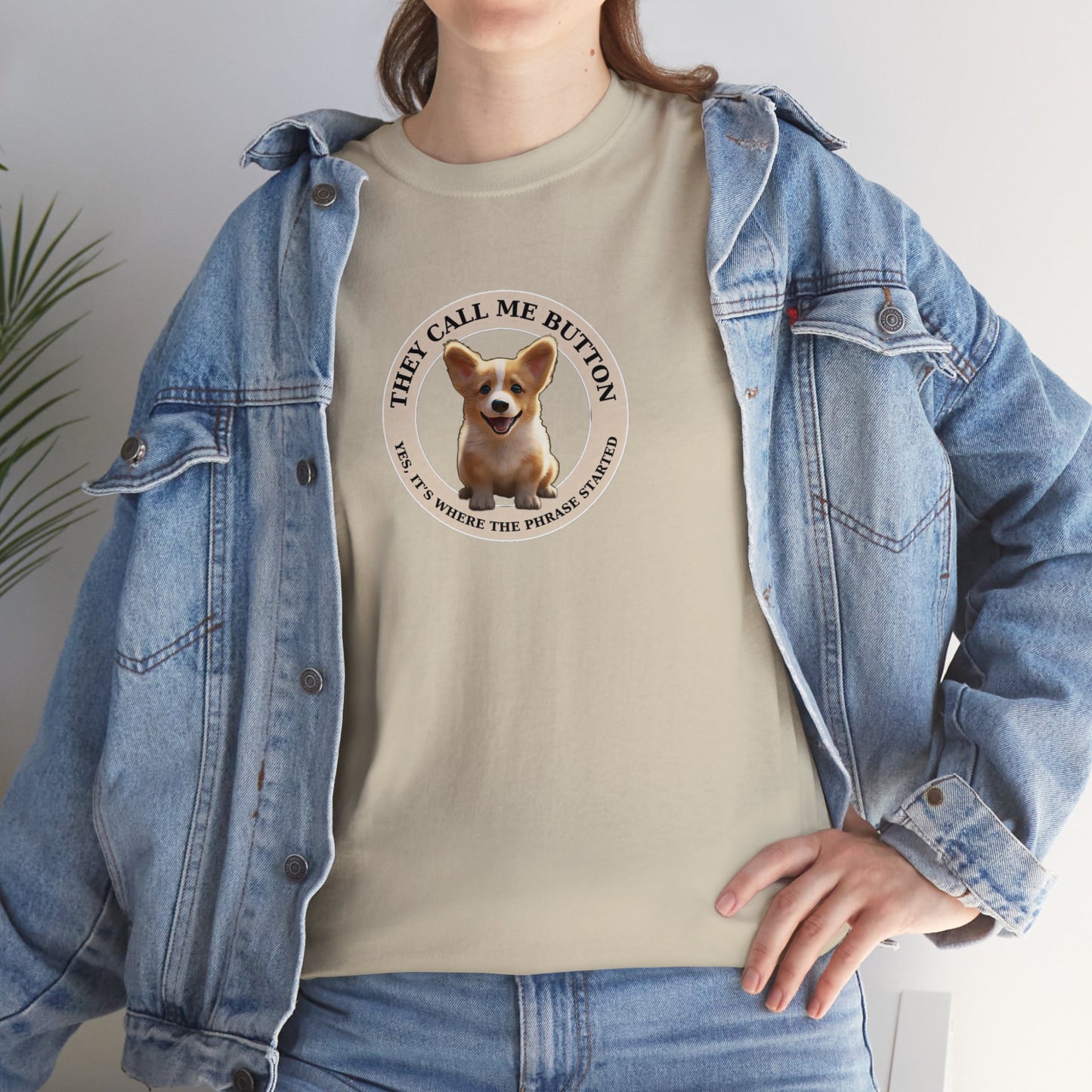 Cute as a Button - Unisex Heavy Cotton Tee