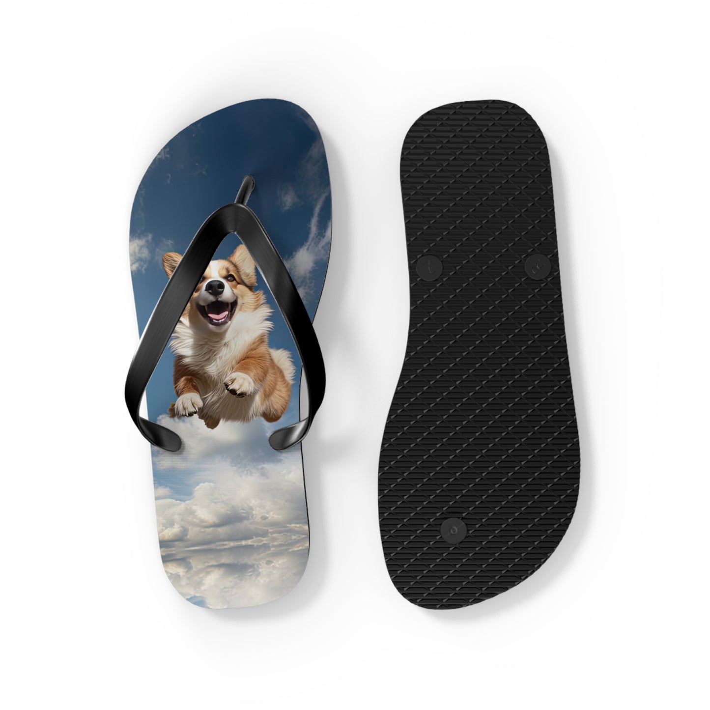 Super Corgi Flip-Flops