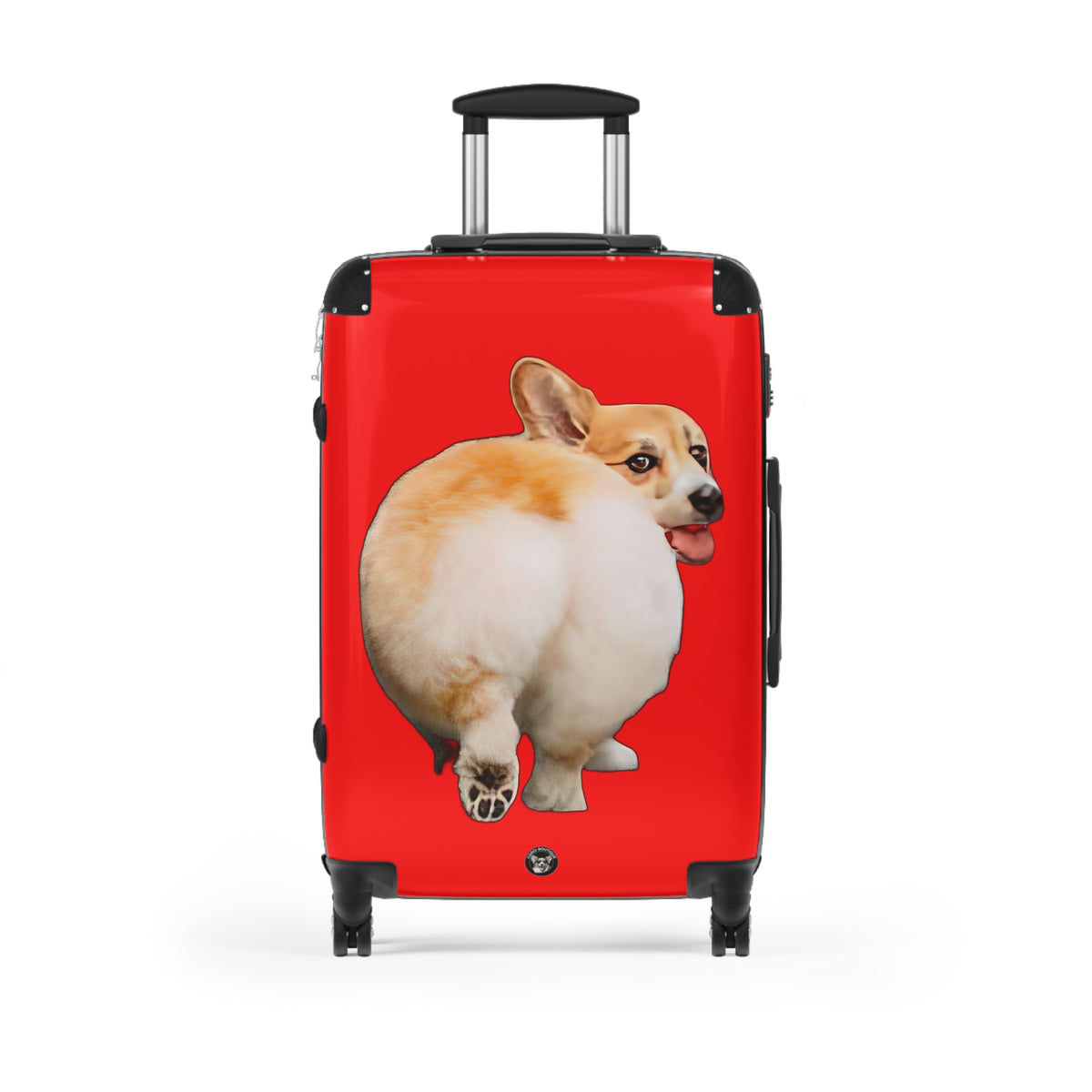 Baby Got Back Corgi Butt Strut Suitcases — Fun Red Luggage