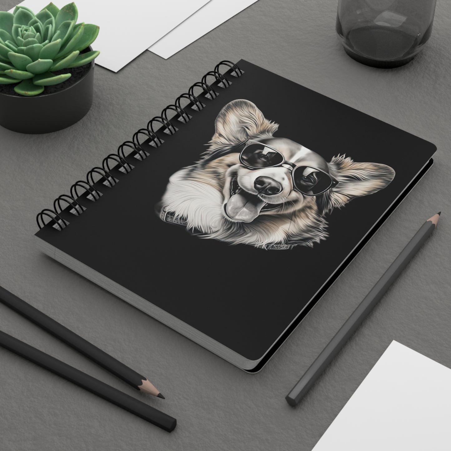 Corgi Cool - Spiral Bound Notebook