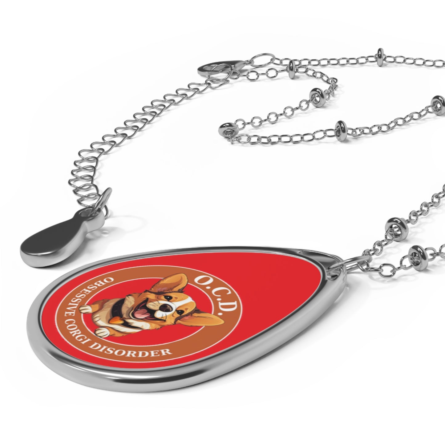 O.C.D. Obsessive Corgi Disorder - Necklace