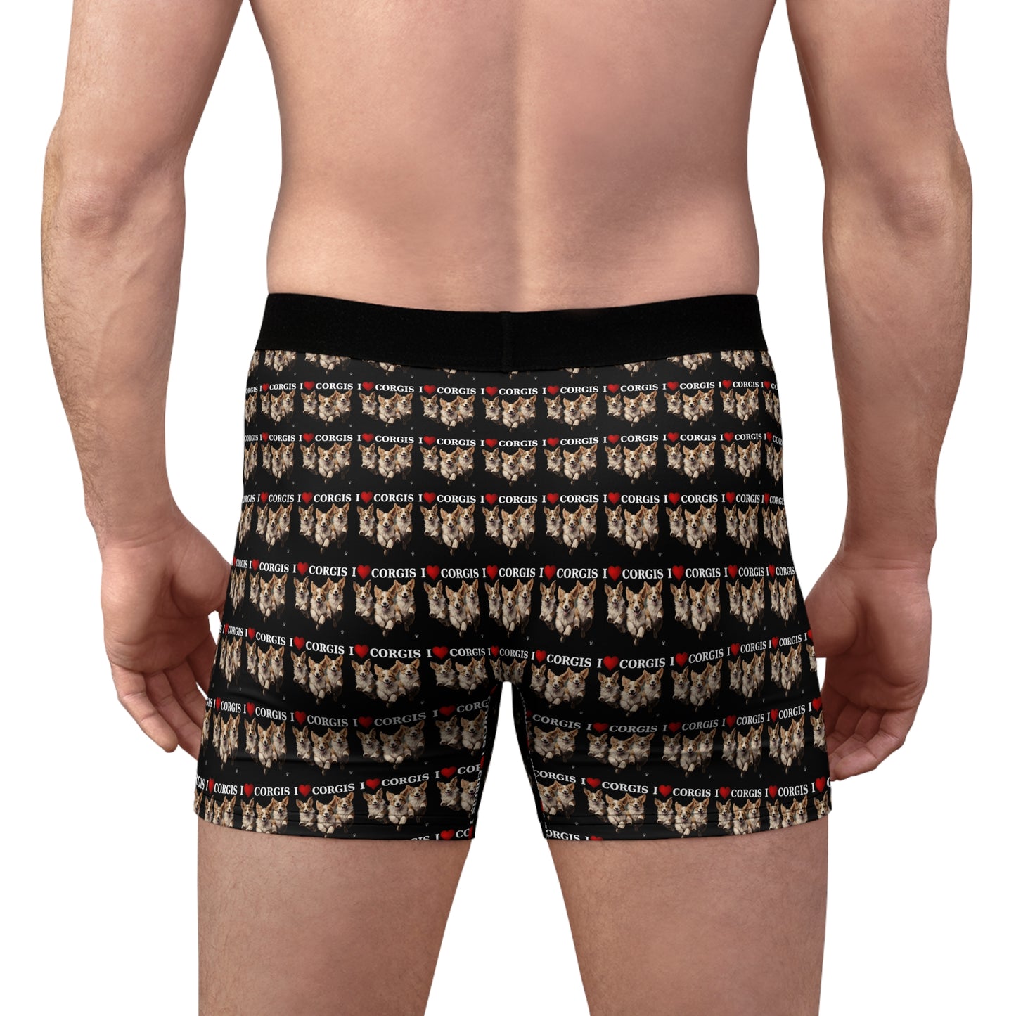 I Heart Corgis Mosaic Boxer Briefs