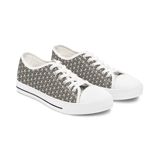 Corgi Cool Mosaic - Women's Low Top Sneakers