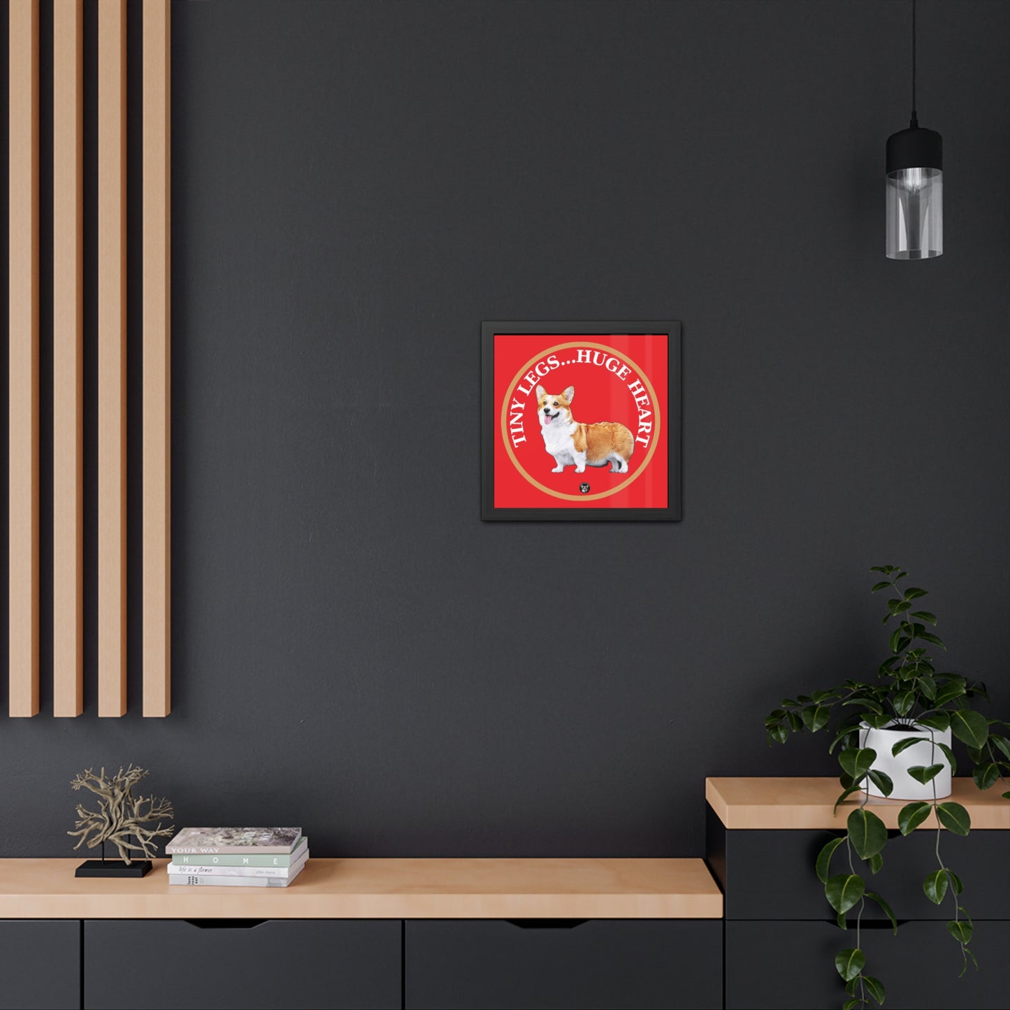 Tiny Legs...Huge Heart - Framed Print