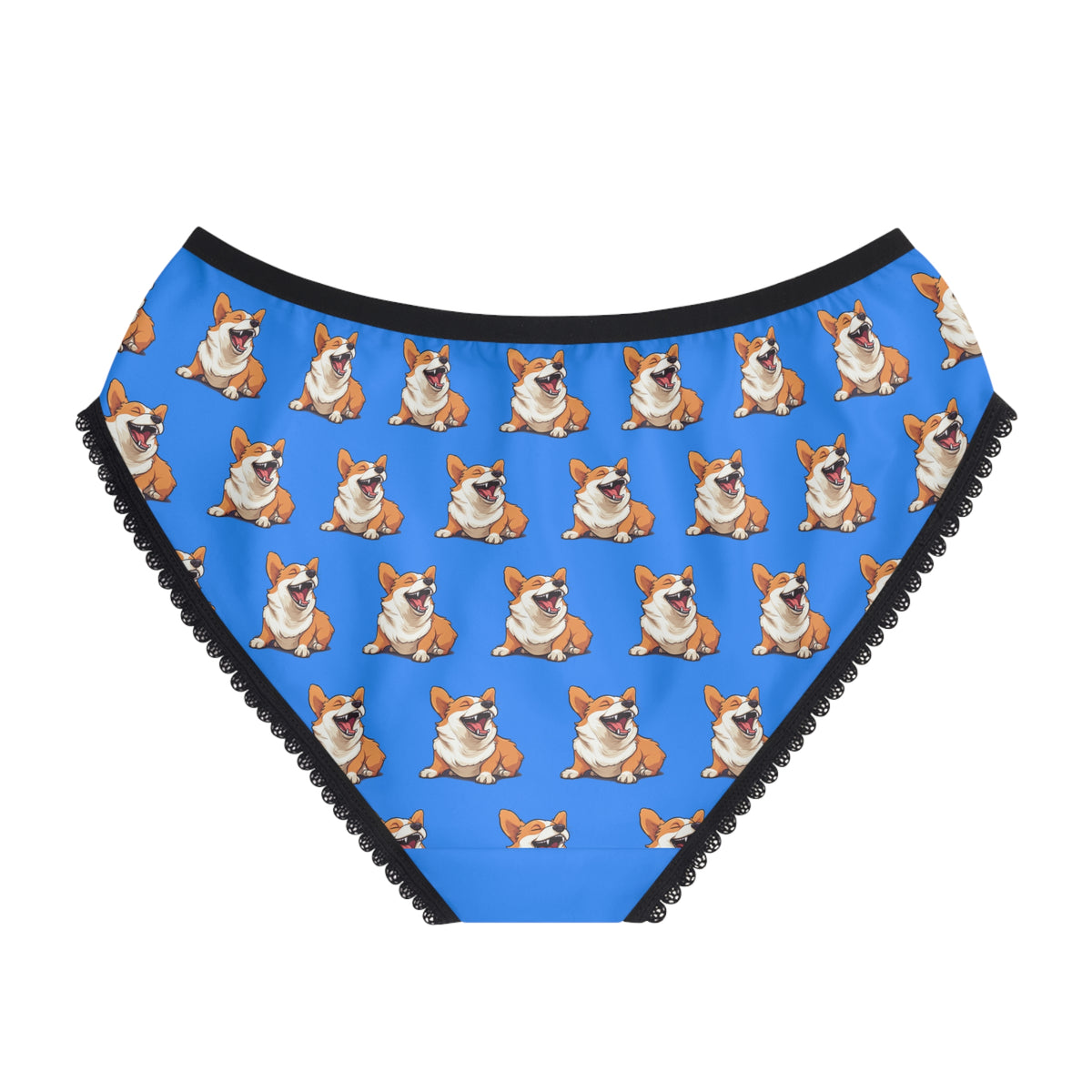 Comical Corgi All Smiles Repeater Pattern Panties! - Cute Corgi Undies