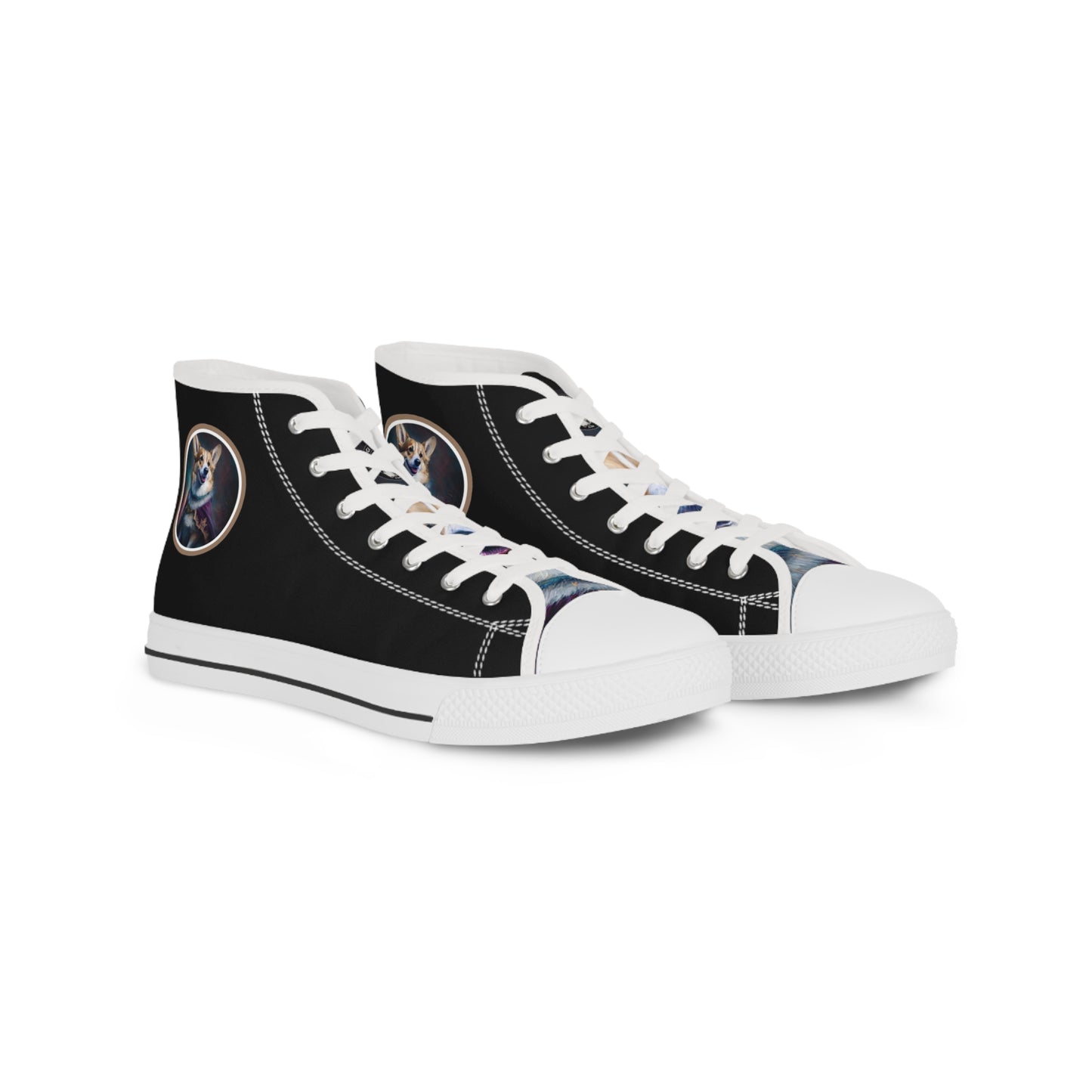 Corgi Royalty - Men's High Top Sneakers