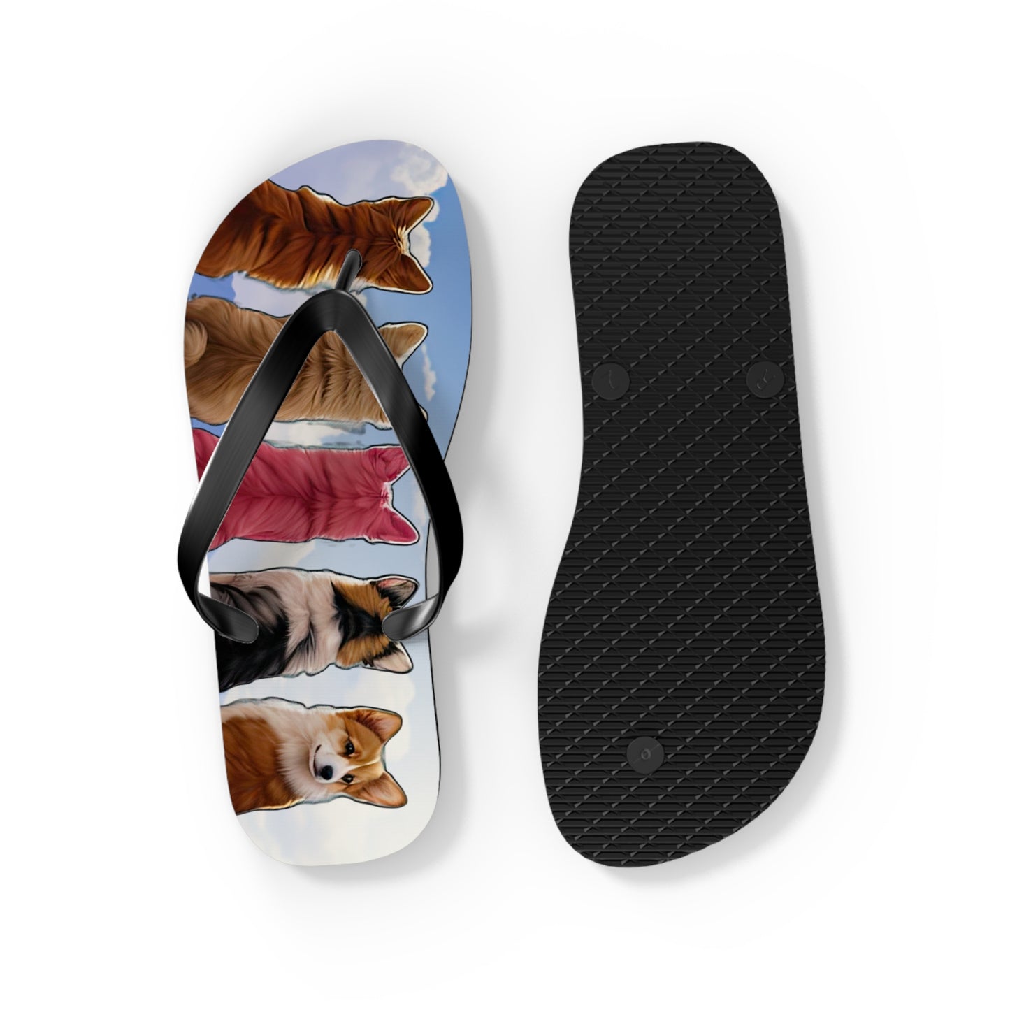 Corgi Lake Flip-Flops