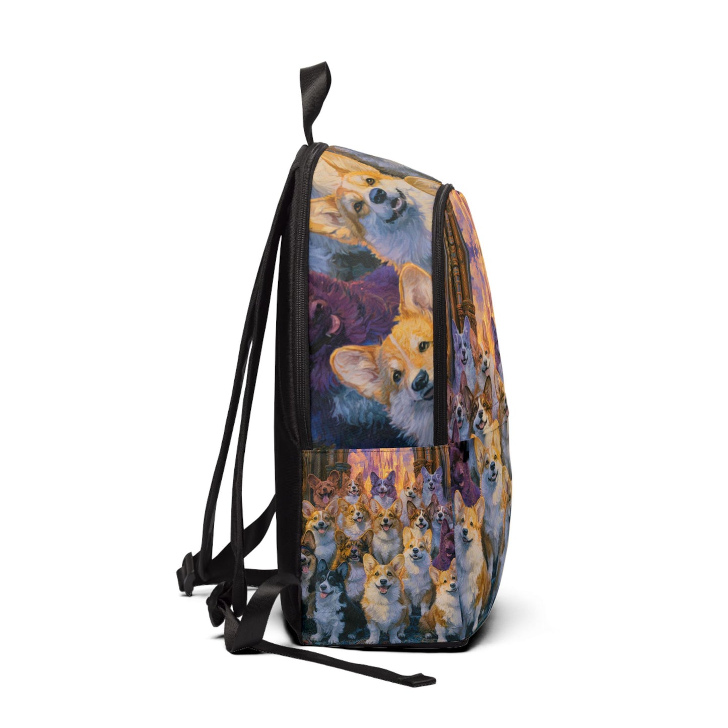 Pearly Gates the Corgis Await Backpack — Heavenly Corgi Rucksack