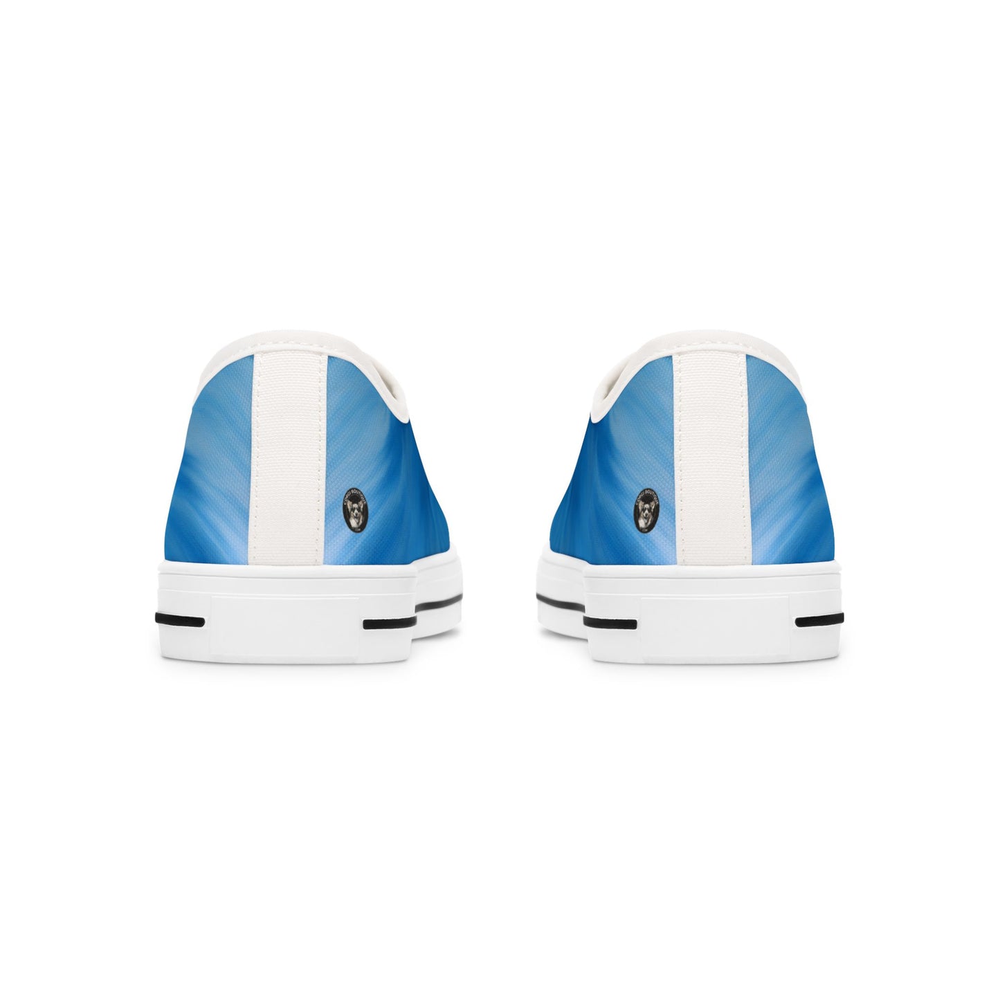 Best Mates Women's Cute Cartoon Corgi Casual Canvas Carolina Blue Low Top Sneakers
