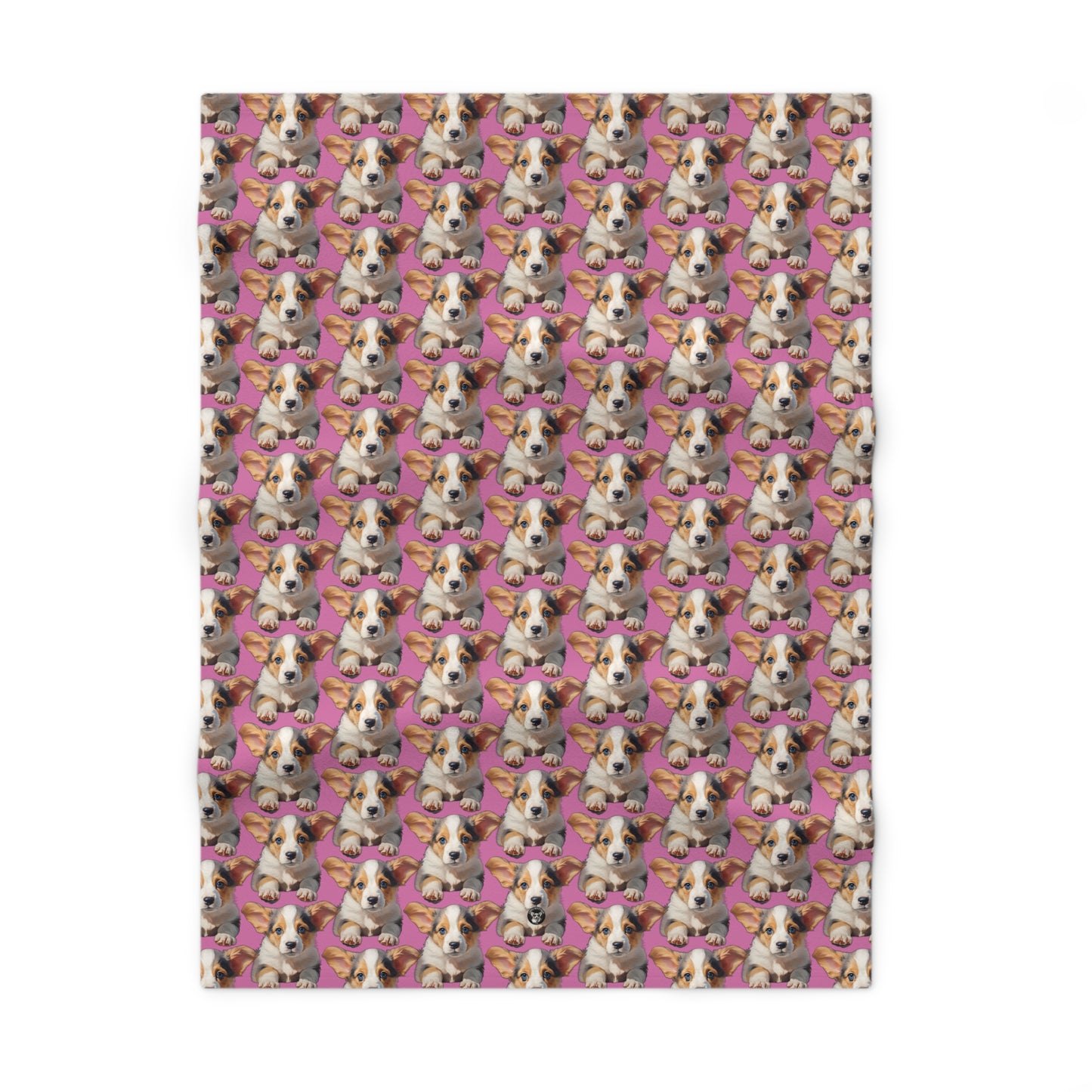 Puppy Portrait Mosaic - Baby Blanket