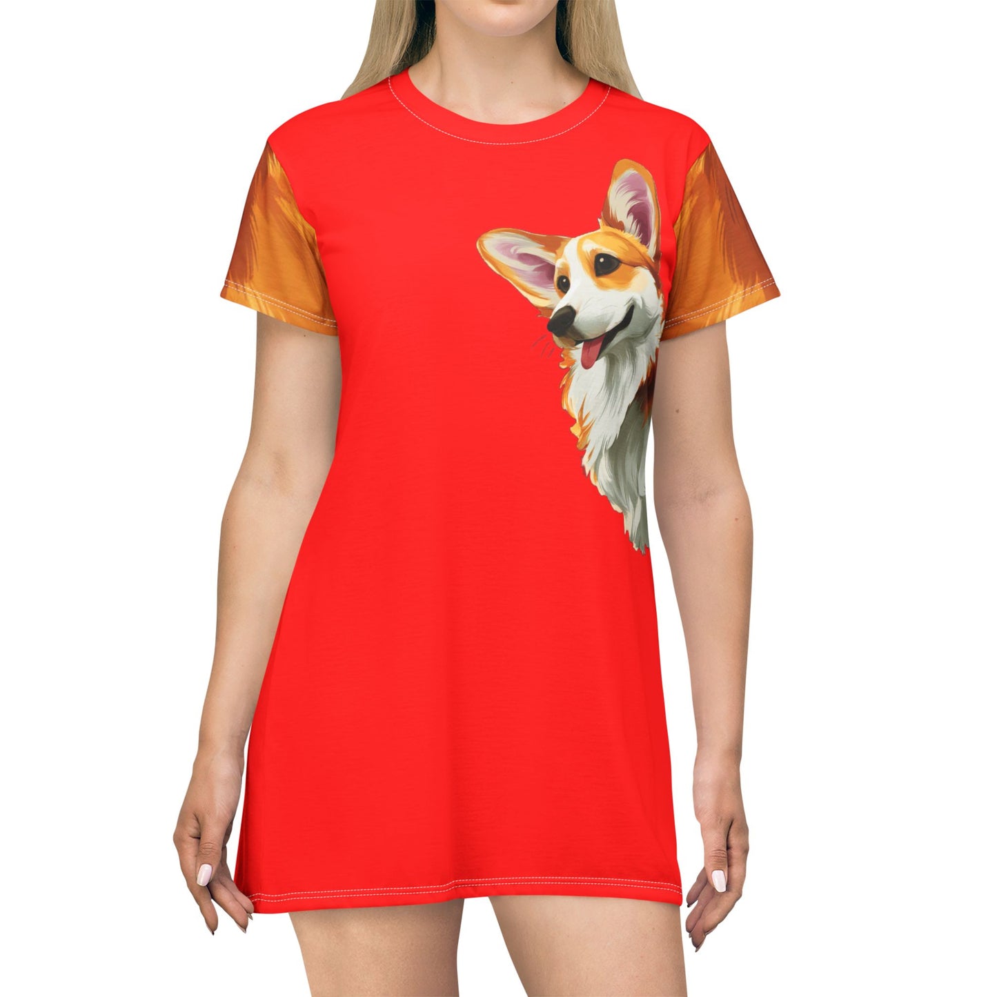 Corgi Character T-Dress