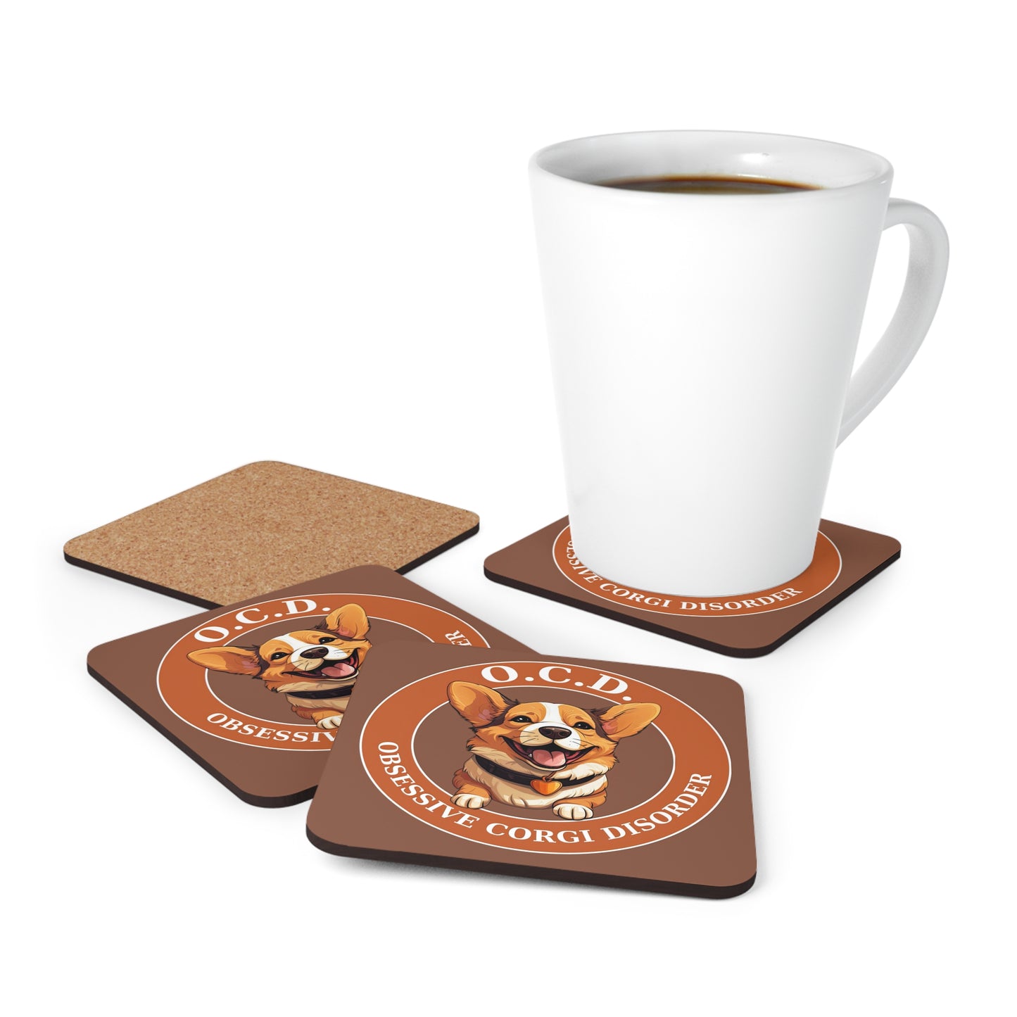 O.C.D. Obsessive Corgi Disorder - Coasters