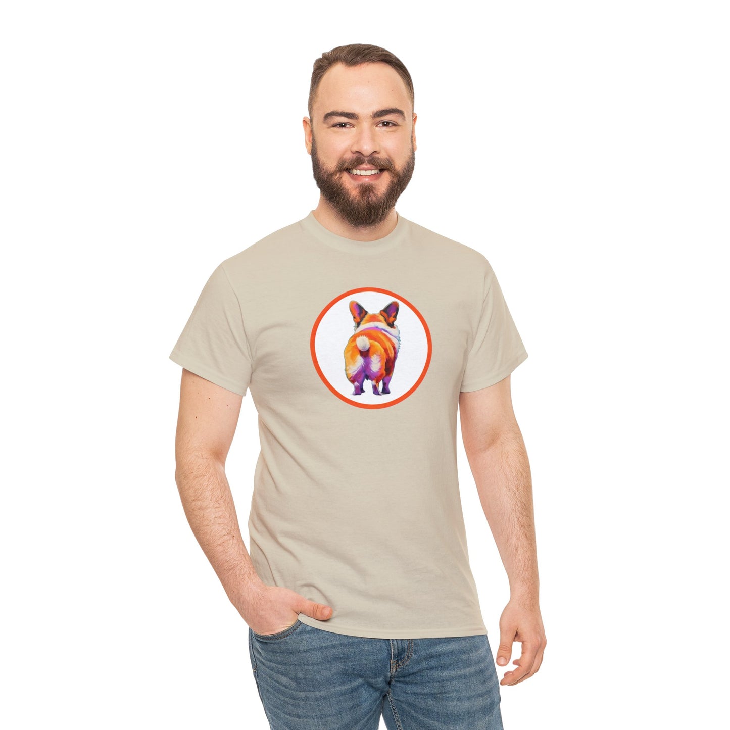 Corgi Butt - Unisex Heavy Cotton Tee